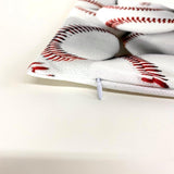 Baseballs | White | Teen Room Decor | Baseball Decor | Baseball Room Maroon Abderus