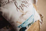 Harvest Time Pillow Cover |  Pumpkin Wagon Pillow | Farmhouse Pillows Maroon Abderus