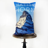 Matterhorn | Adventure Time | 12x18 | Pillow Cover | Wander lust | Maroon Abderus