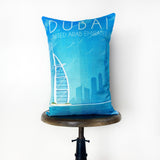 Dubai  | Adventure Time | 12x18 | Pillow Cover | Wander lust | Throw Maroon Abderus