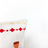 Christmas Gift Collection | Throw Pillow Cover | 20x10 | Unique Home Maroon Abderus