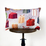 Gift Sleigh Christmas Throw Pillow Cover | 18x12 | Best Friend