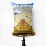 Mexico | Adventure Time | 12x18 | Pillow Cover | Wander lust | Throw Maroon Abderus