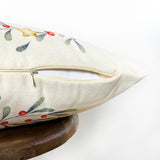 Holiday Wishes Throw Pillow Cover | Gift Ideas | Christmas Home Decor Maroon Abderus