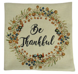 Be Thankful | Pillow Cover | Home Decor | Thanksgiving | Throw Pillow Maroon Abderus