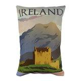 Ireland | Adventure Time | 12x18 | Pillow Cover | Wander lust | Throw Maroon Abderus