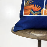 Blue Greenhouse | Pillow Cover | 12x18 | Greenhouse | Pillow | Throw Maroon Abderus