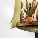 Greenhouse | Green Floral | Pillow Cover | 18x12 | Floral | Pillow | Maroon Abderus