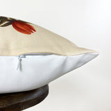 Lemon Tea | Planters | Pillow Cover | 12x18 | Vintage | Floral Maroon Abderus