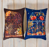 Blue Greenhouse | Pillow Cover | 12x18 | Greenhouse | Pillow | Throw Maroon Abderus