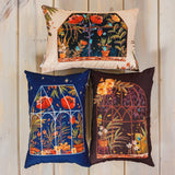 Blue Greenhouse | Pillow Cover | 12x18 | Greenhouse | Pillow | Throw Maroon Abderus