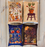 Blue Greenhouse | Pillow Cover | 12x18 | Greenhouse | Pillow | Throw Maroon Abderus