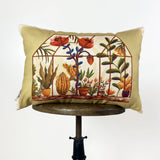 Greenhouse | Green Floral | Pillow Cover | 18x12 | Floral | Pillow | Maroon Abderus