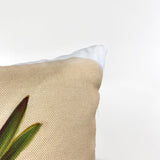 Flower Pot | Pillow Cover | 12x18 | Greenhouse Collection | Floral | Maroon Abderus