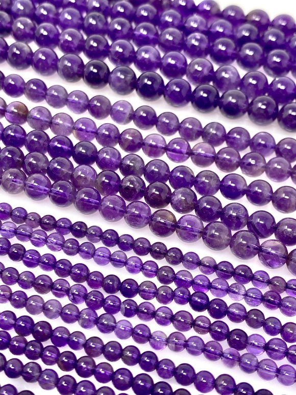 15” Natural Amethyst Gemstone Beads, Jewelry Supplies, Wholesale