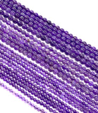 15” Natural Amethyst Gemstone Beads, Jewelry Supplies, Wholesale