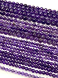 15” Natural Amethyst Gemstone Beads, Jewelry Supplies, Wholesale