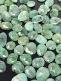 10Pcs / 14 Pcs Natural Emerald Rose Cut Cabochons, Loose Gemstones, Ri