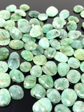 10Pcs / 14 Pcs Natural Emerald Rose Cut Cabochons, Loose Gemstones, Ri