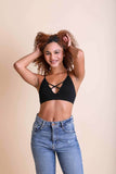 Kali Cross Plunge Bralette Periwinkle Aether
