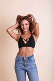Kali Cross Plunge Bralette Periwinkle Aether