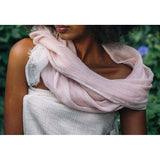 Gauze Linen Two Tone Scarf Ariel