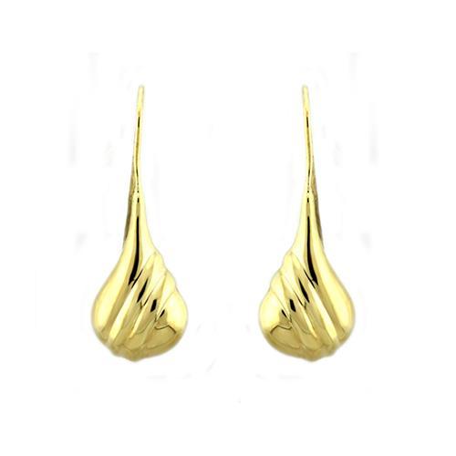 LOAS1335 Gold 925 Sterling Silver Earrings
