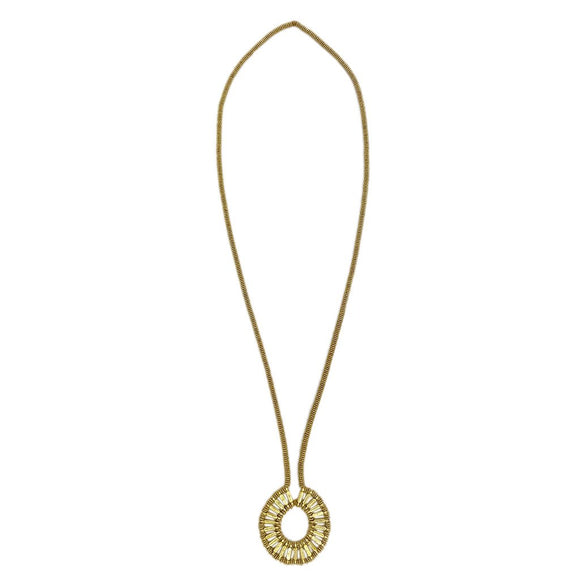 Golden Halo Necklace Ariel