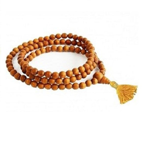 Sandalwood Mala - 108 Beads Alabaster