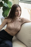 Mesh Choker Bralette Periwinkle Aether