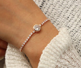 Crystal Tennis Bracelet Jasper