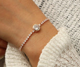 Crystal Tennis Bracelet Jasper