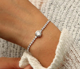 Crystal Tennis Bracelet Jasper