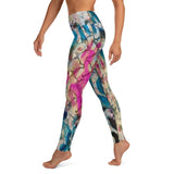 Abstract Colorful Animal Print High Waist Leggings