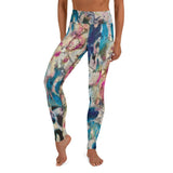 Abstract Colorful Animal Print High Waist Leggings