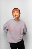 Women's Light Pink NYC Crewneck Sweatshirt