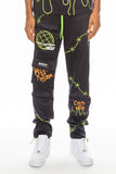 Hype Official Print Track Pants Lime Milo