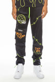 Hype Official Print Track Pants Lime Milo