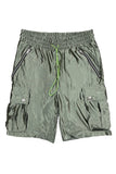 Satin Cargo Shorts