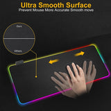 Ninja Dragons RGB Gaming 1 Touch Light Up Desk Mat