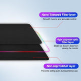Ninja Dragons RGB Gaming 1 Touch Light Up Desk Mat