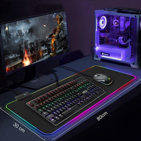 Ninja Dragons RGB Gaming 1 Touch Light Up Desk Mat