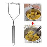 Premium Stainless Steel Durable Potato and Food Masher Yellow Pandora