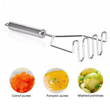 Premium Stainless Steel Durable Potato and Food Masher Yellow Pandora