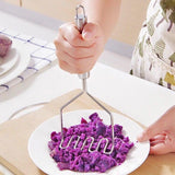 Premium Stainless Steel Durable Potato and Food Masher Yellow Pandora