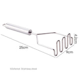 Premium Stainless Steel Durable Potato and Food Masher Yellow Pandora