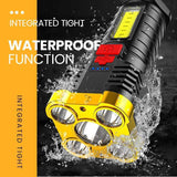 Multifunction Powerful 4 Head LED Waterproof Camping Flashlight