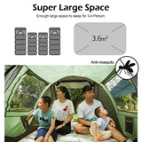 Large Capacity 4 to 5 Persons Automatic Pop-Up Camping Tent