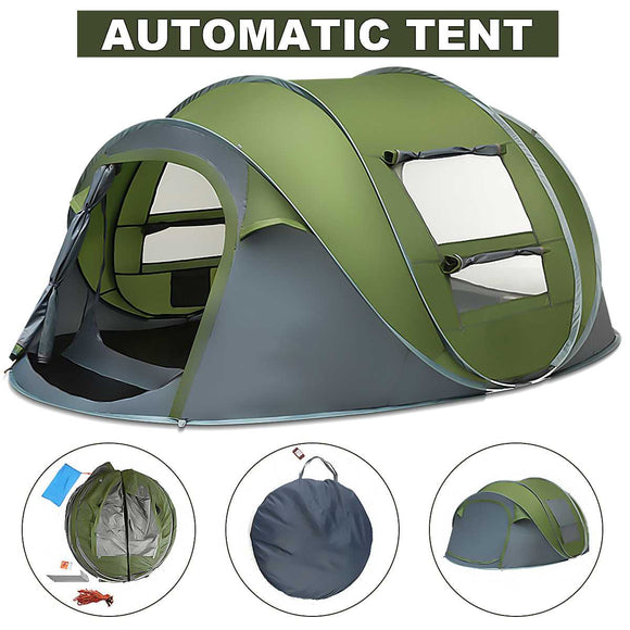 Large Capacity 4 to 5 Persons Automatic Pop-Up Camping Tent