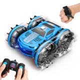 2.4GHz Dual Control Waterproof 4WD All Terrain RC Stunt Car Yellow Pandora